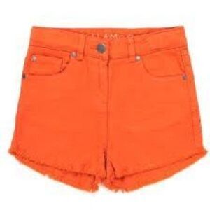 NWT Stella McCartney Kids denim shorts,in orange Size 6